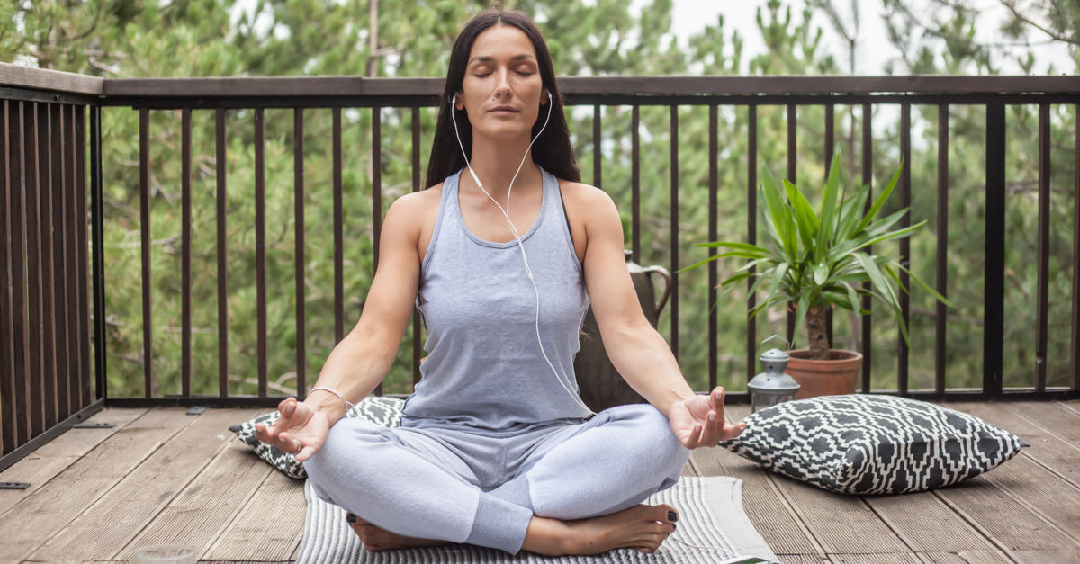 Meditation reduces stress and in turn hair loss