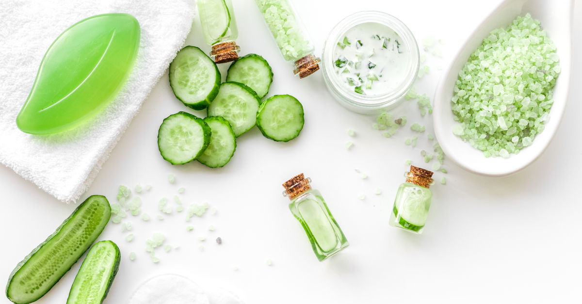 Cucumber in Face Mask