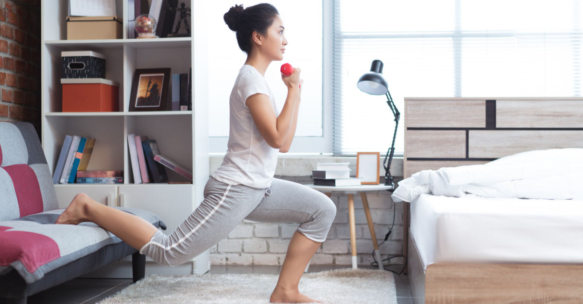 There are many ways of exercising from home