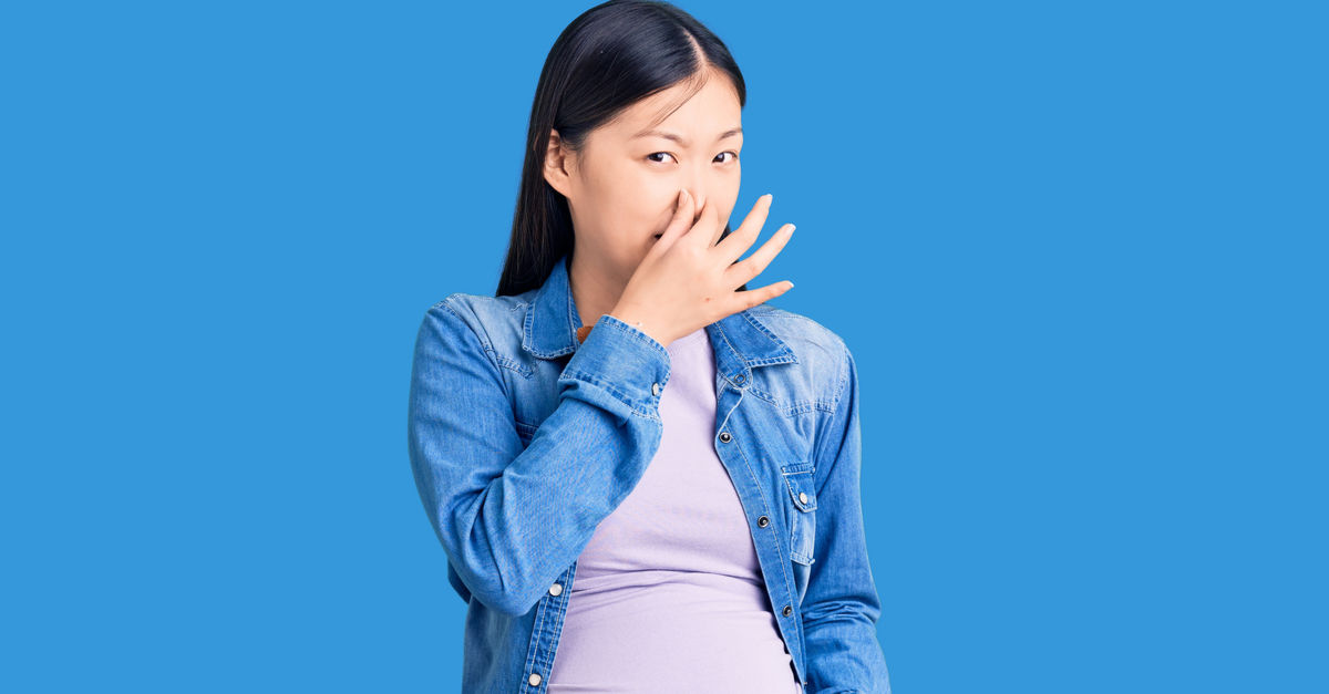 Sensitivity to smell is another common symptom