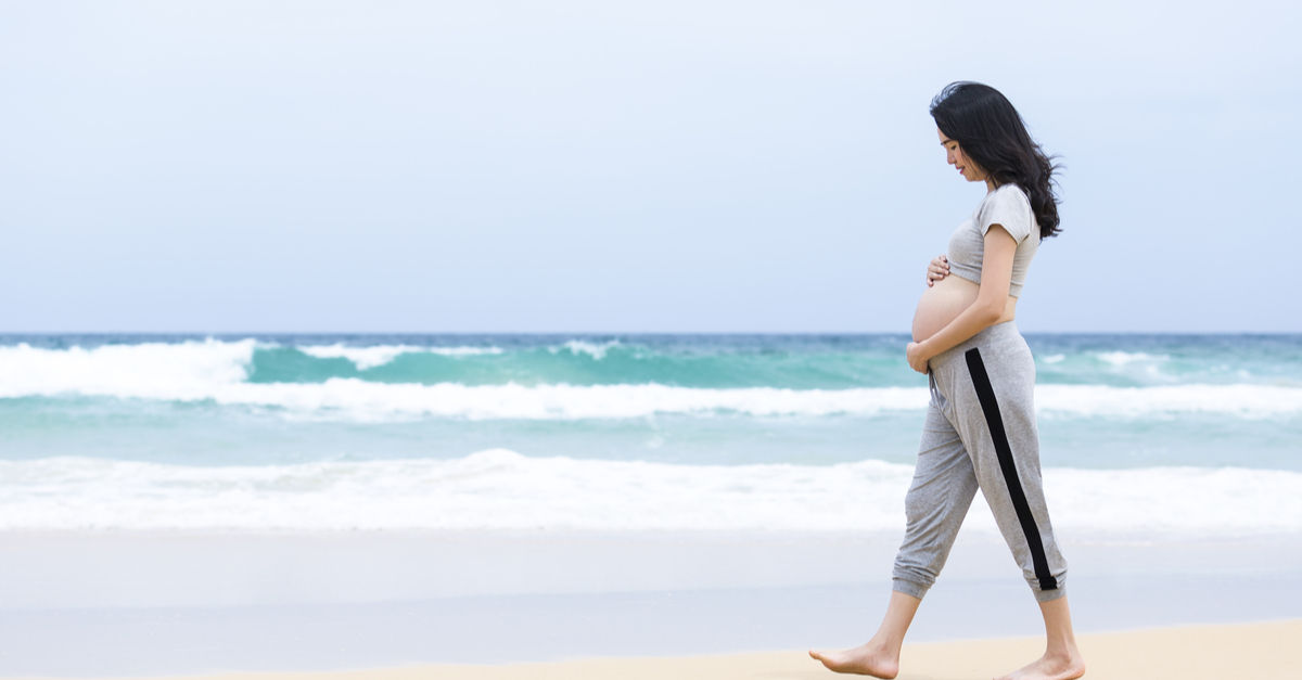 Walking is a good exercise during pregnancy
