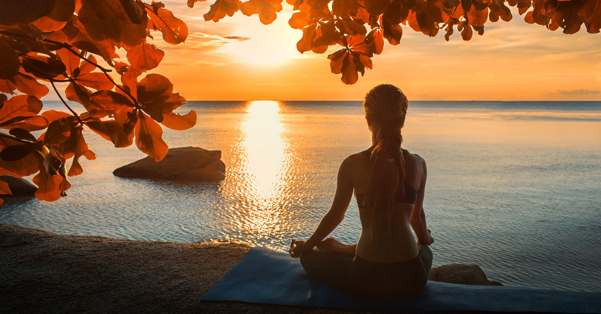 Meditation relaxes and calms you down