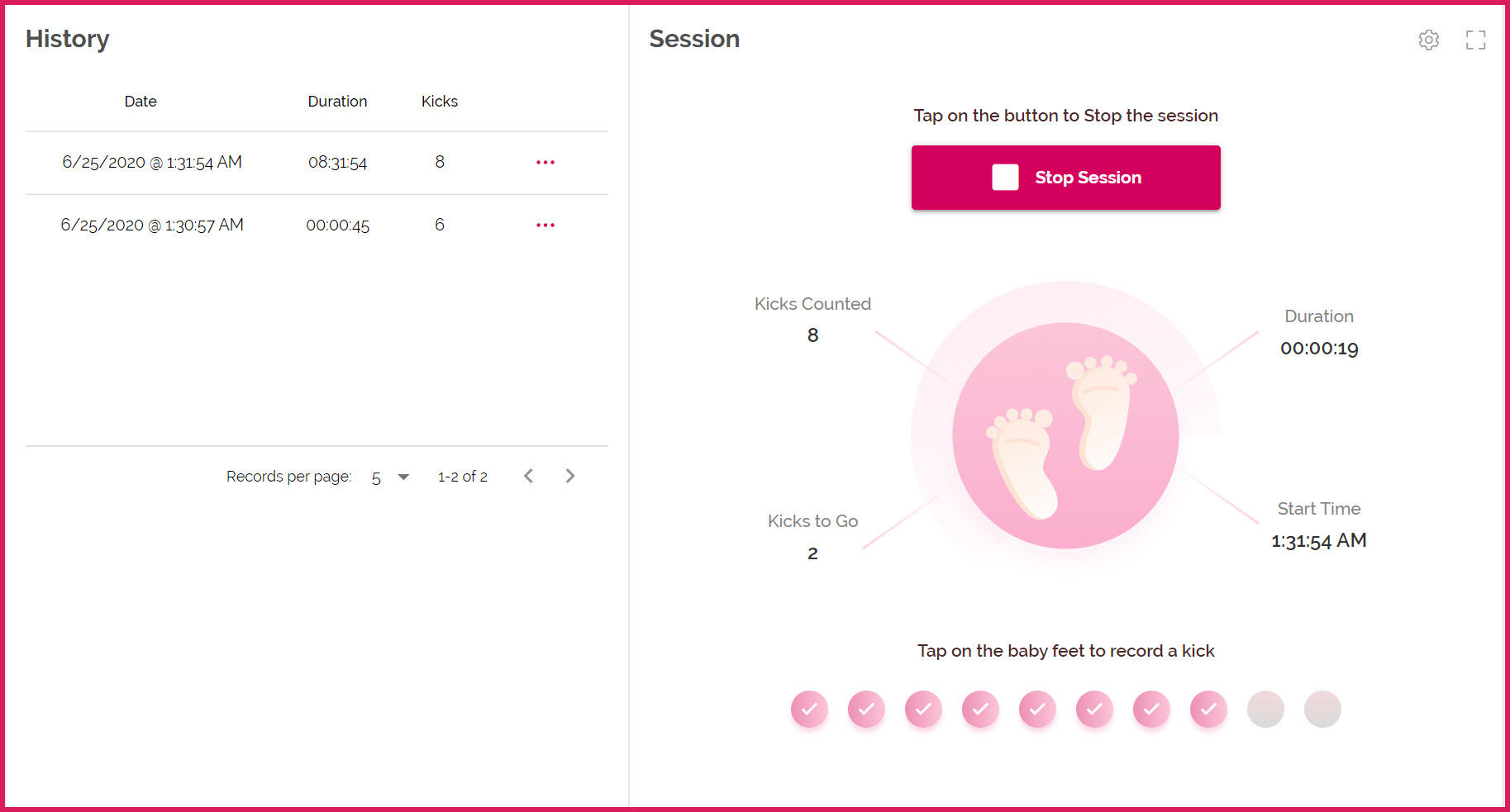 Baby Movement Tracker by Women's Health Tracker